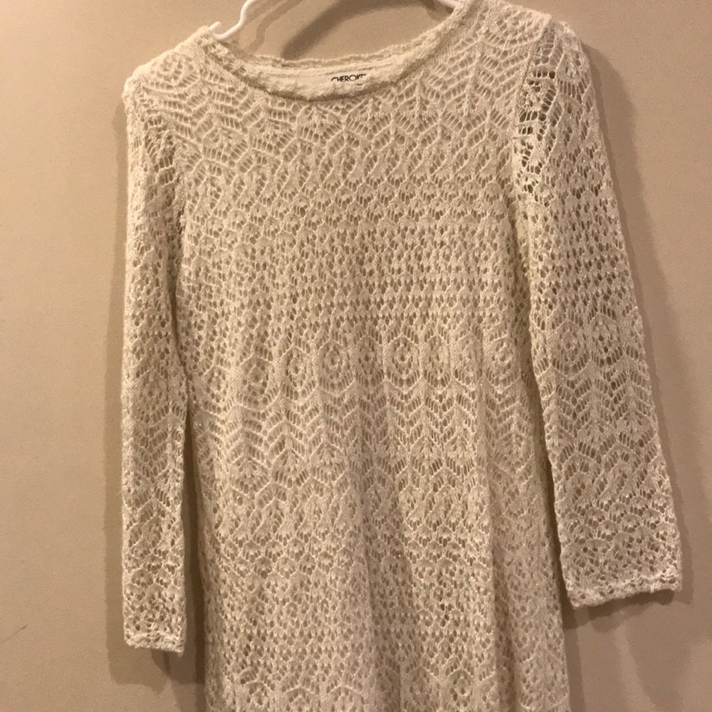 Sparkly and white dress